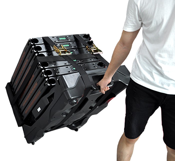 Portable walk through metal detector