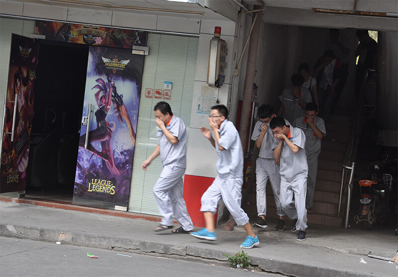 Emergency drill of production safety accident in Futing Industry Zone